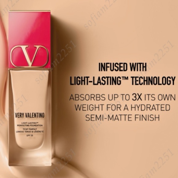 ♥️NEW!♥️Valentino Very Valentino 24 Hour Long Wear Liquid Foundation SEALED! - Picture 6 of 11